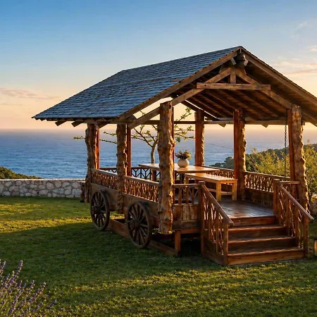 Nyaraló Panoramic Sea View Wooden Ratzakli, Kefalonia
