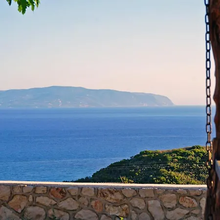 Nyaraló Panoramic Sea View Wooden Ratzakli, Kefalonia *